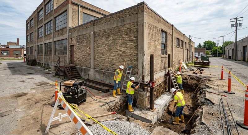 Building Foundation Repair in New Albany, IN