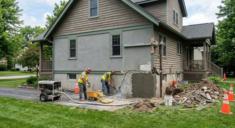 Building Foundation Repair in New Albany, IN