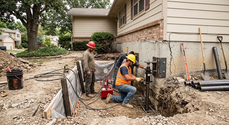Cracked Foundation Repair in Madison, IN