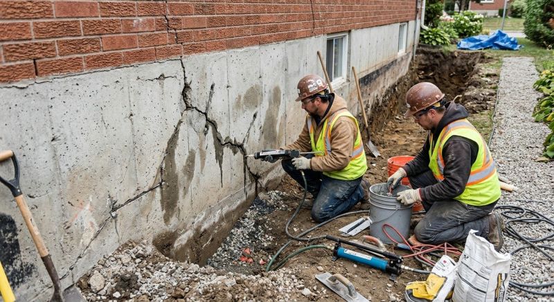 Cracked Foundation Repair in Trimble County, KY