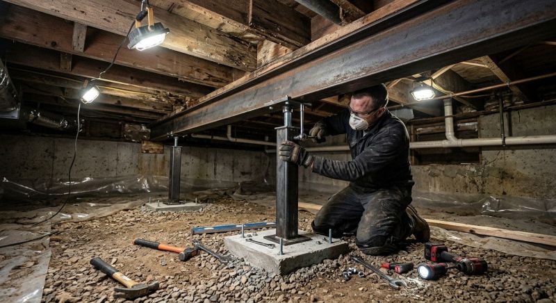 Crawlspace Structural Repair in Oldham County, KY