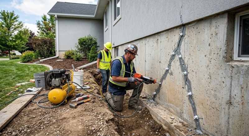 Exterior Foundation Repair in Oldham County, KY