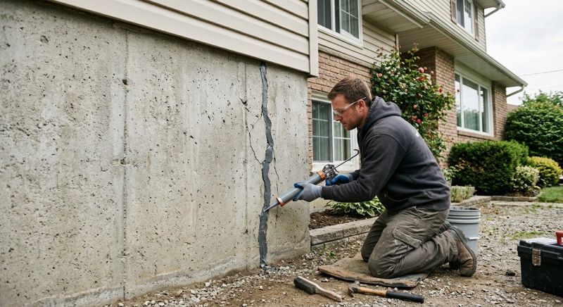 Foundation Crack Sealing in Oldham County, KY