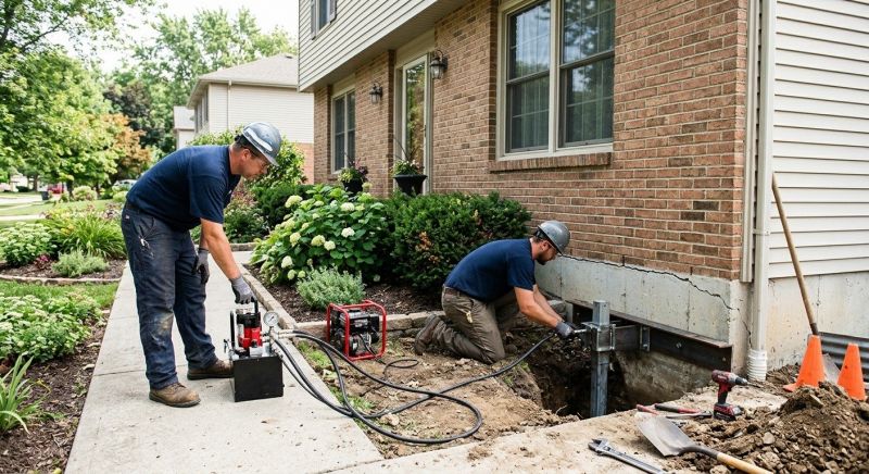 Foundation Jacking in Charlestown, IN