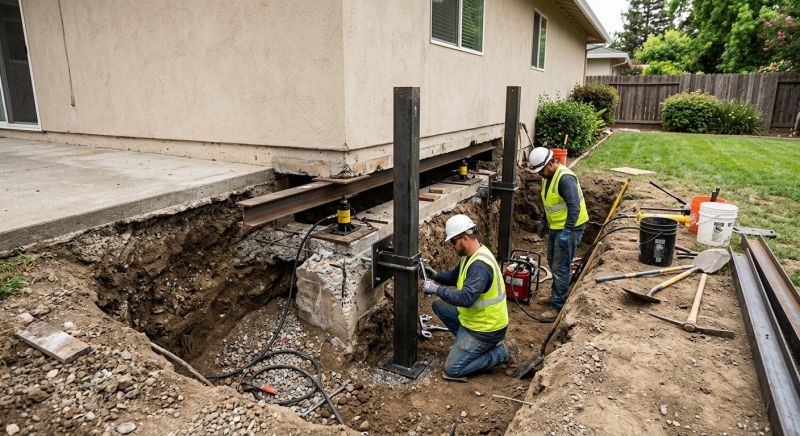Foundation Pier Repair in Oldham County, KY