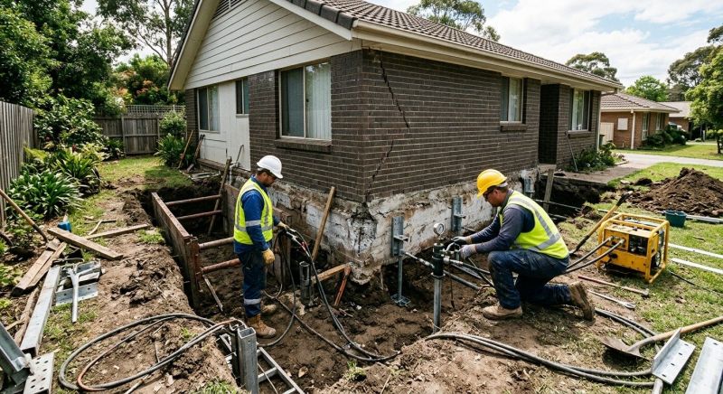 Foundation Stabilizing in Eminence, KY