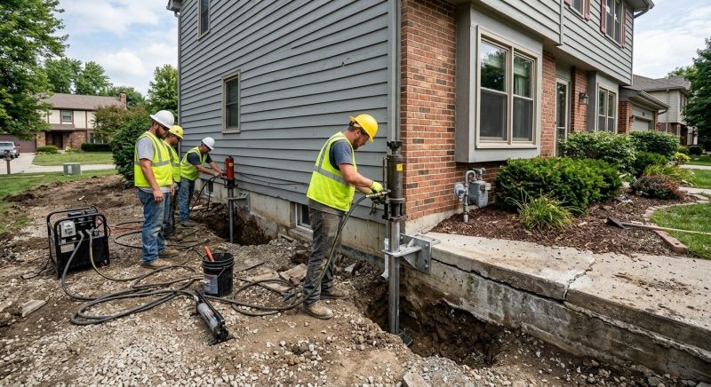 Foundation Stabilizing in Jeffersonville, IN