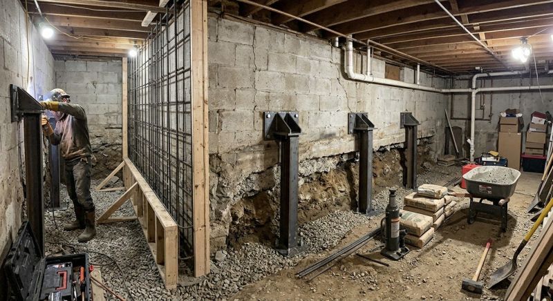 Foundation Stabilizing in Jeffersonville, IN