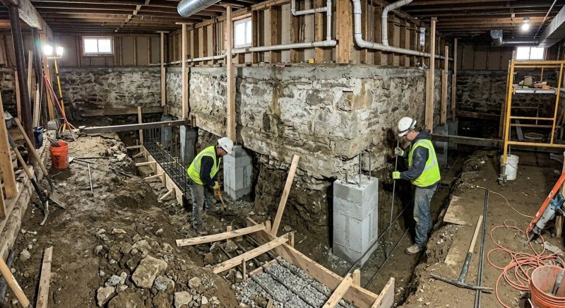 Foundation Underpinning in Oldham County, KY