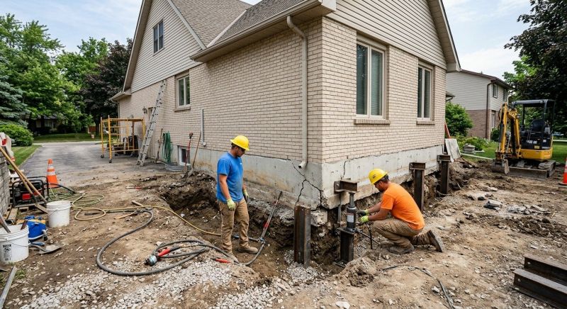 Helical Piers Installation in Oldham County, KY