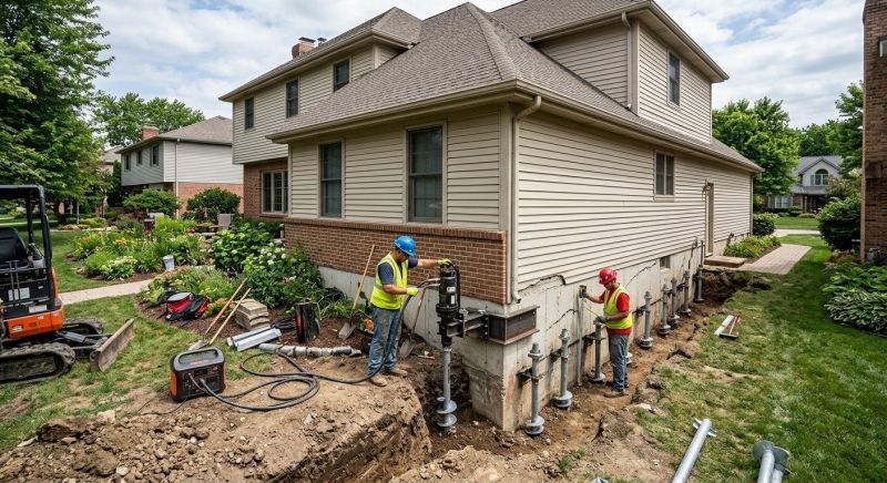 Helical Pile Installation in Oldham County, KY