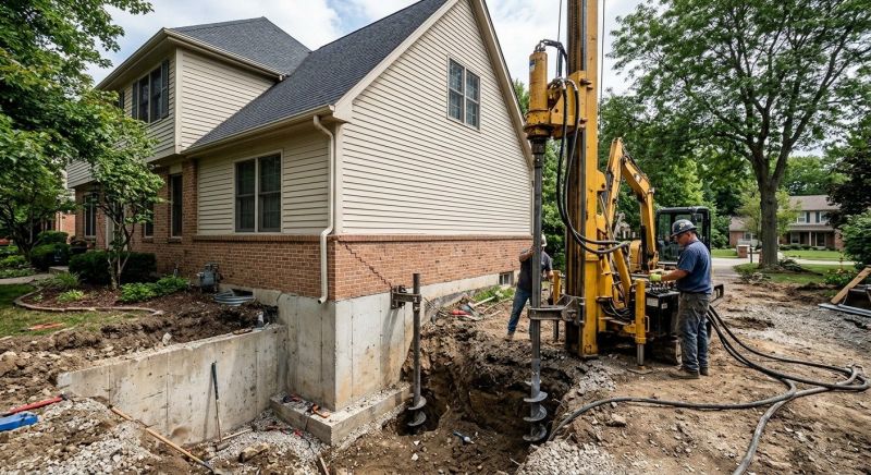 Helical Pile Installation in Oldham County, KY