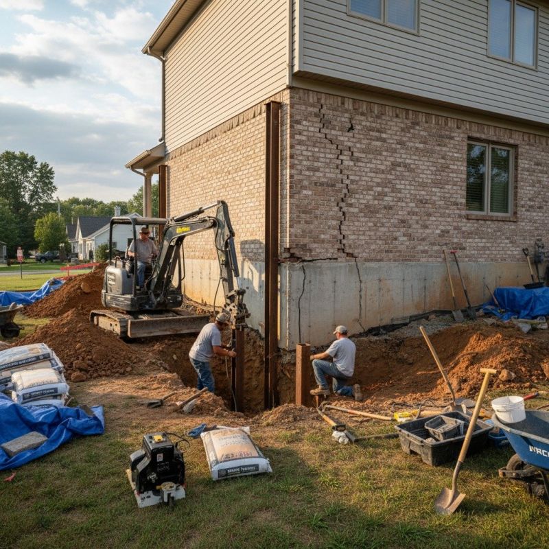 Home Foundation Repair in Clarksville, IN