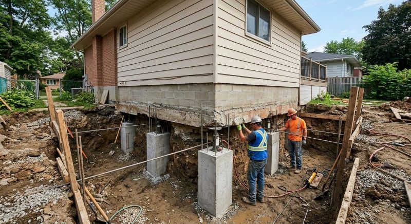 House Underpinning in Oldham County, KY