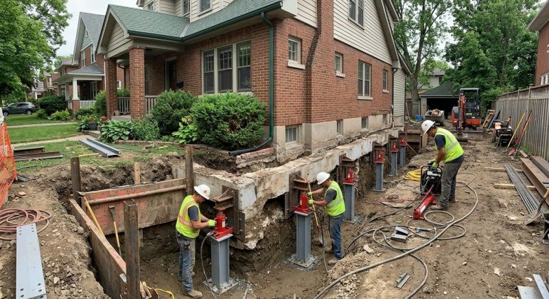 House Underpinning in Oldham County, KY