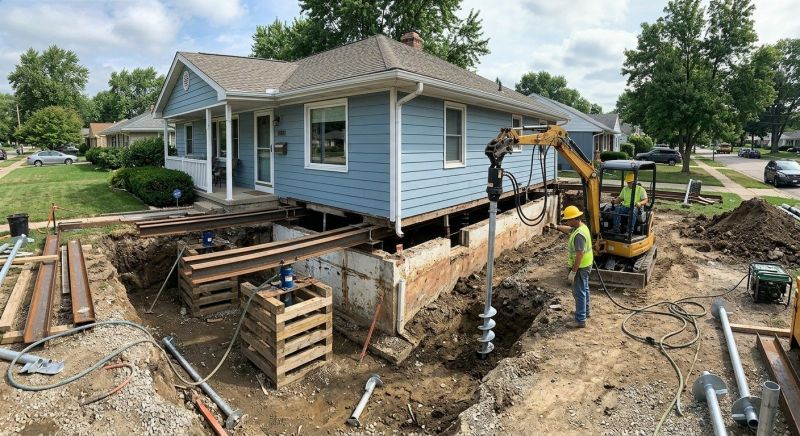House Underpinning in Oldham County, KY