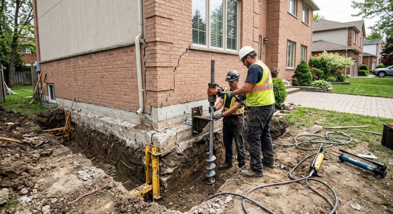 Sinking Foundation Repair in Oldham County, KY