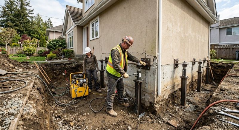 Sinking Foundation Repair in Oldham County, KY