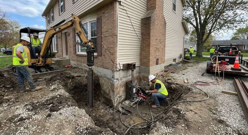Sinking Foundation Repair in Smithfield, KY
