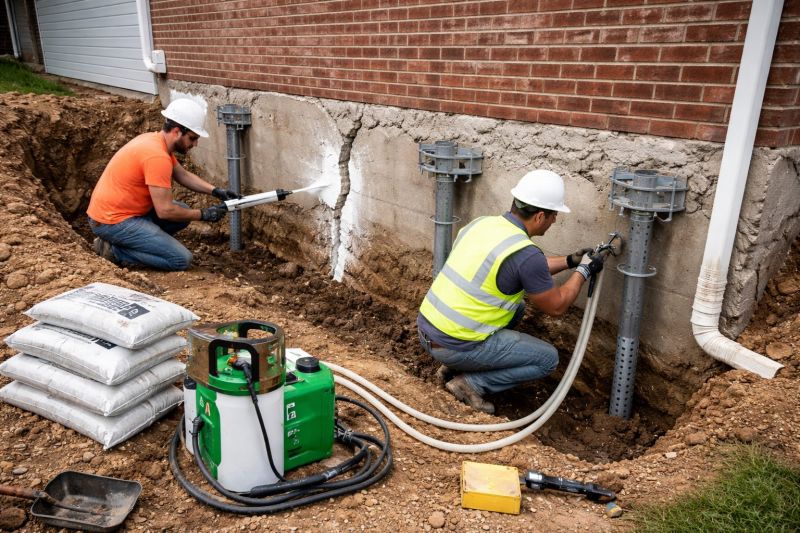 Structural Foundation Repair in Charlestown, IN